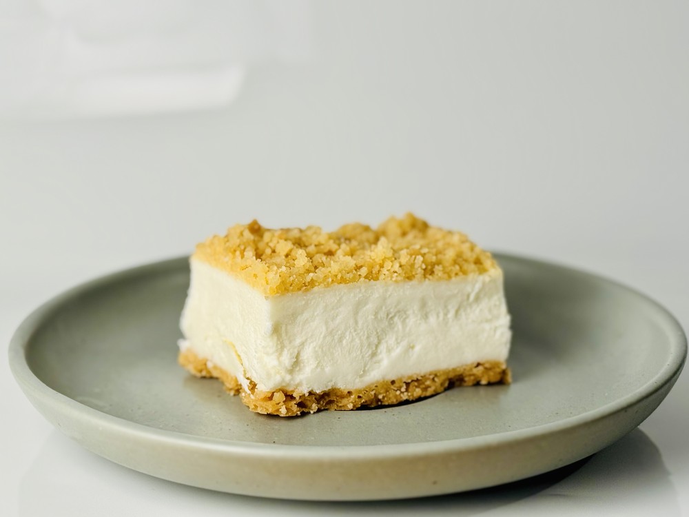 Curd Mousse with Crumbs